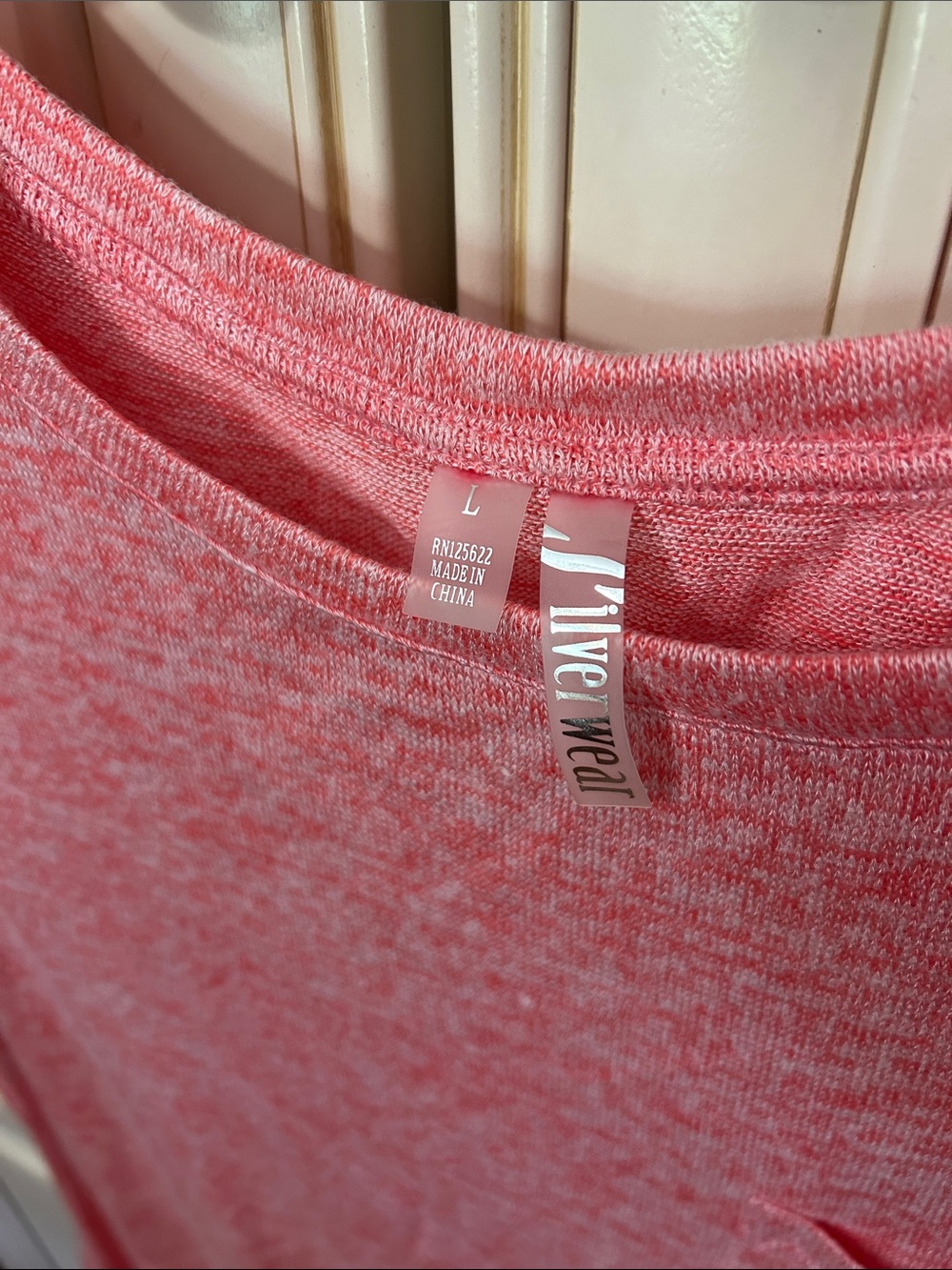 Relaxed Heathered Pink Short-Sleeve Pocket Tee - Picture 2 of 4